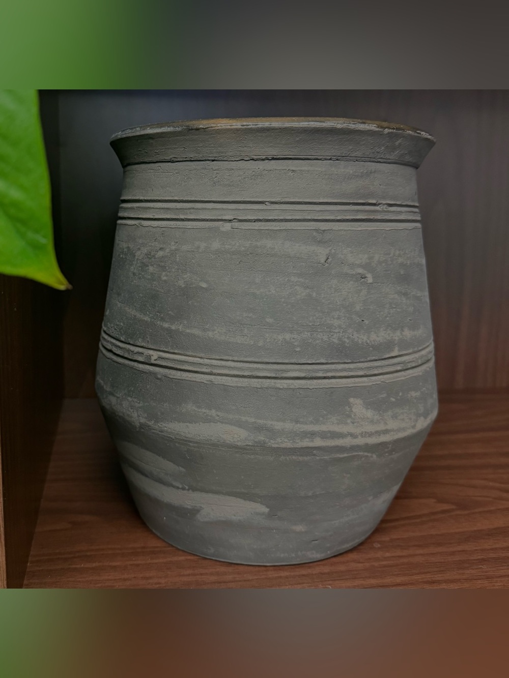 Magnolia Elliot Rustic Black Vase 8” Farmhouse Pottery Decor
